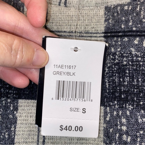 HeartSoul Navy and Cream Plaid Midi Dress - Picture 4 of 8